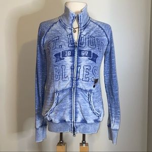 St. Louis blues hockey zip up sweatshirt NHL